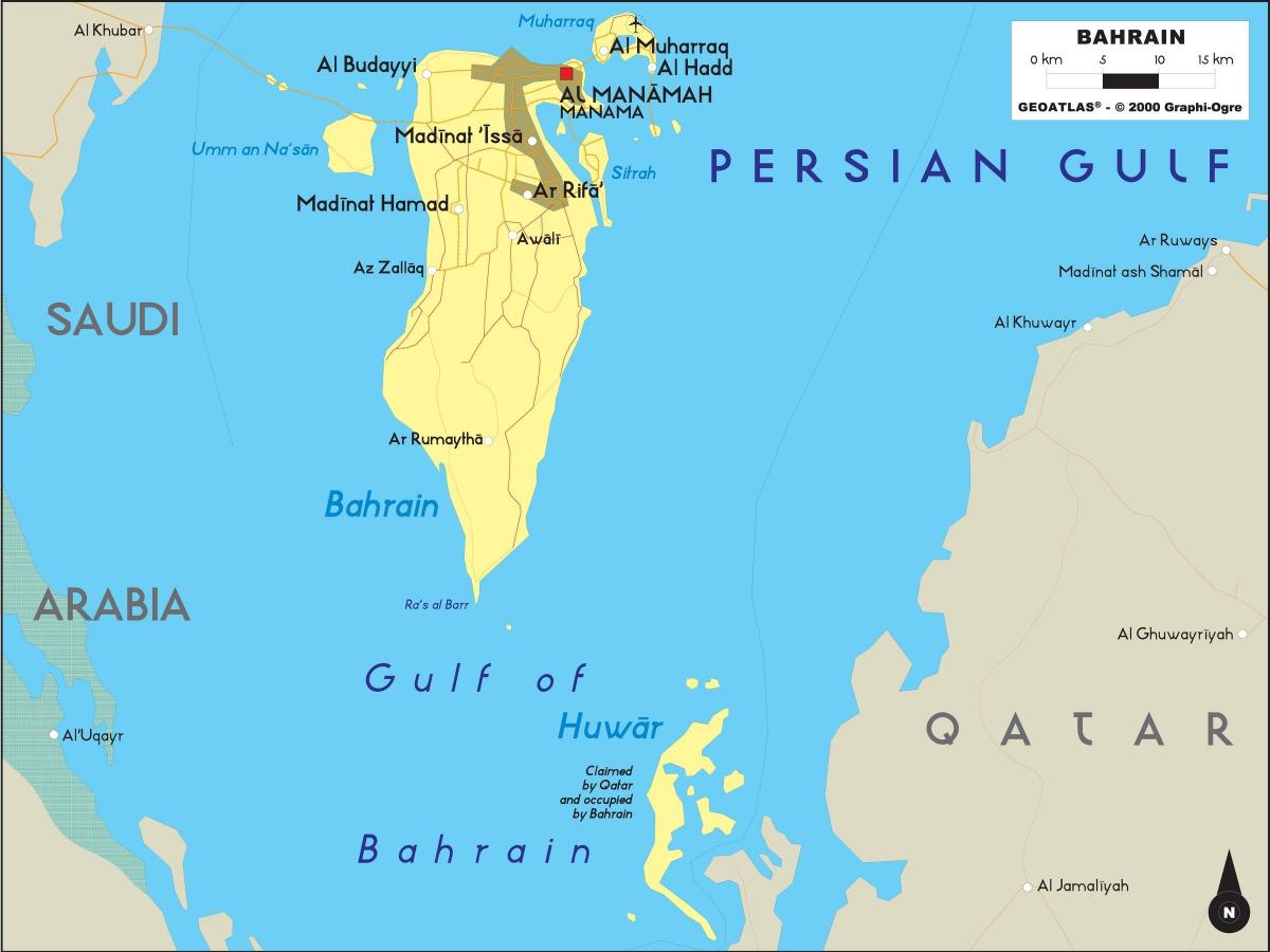 Karte von Bahrain offline