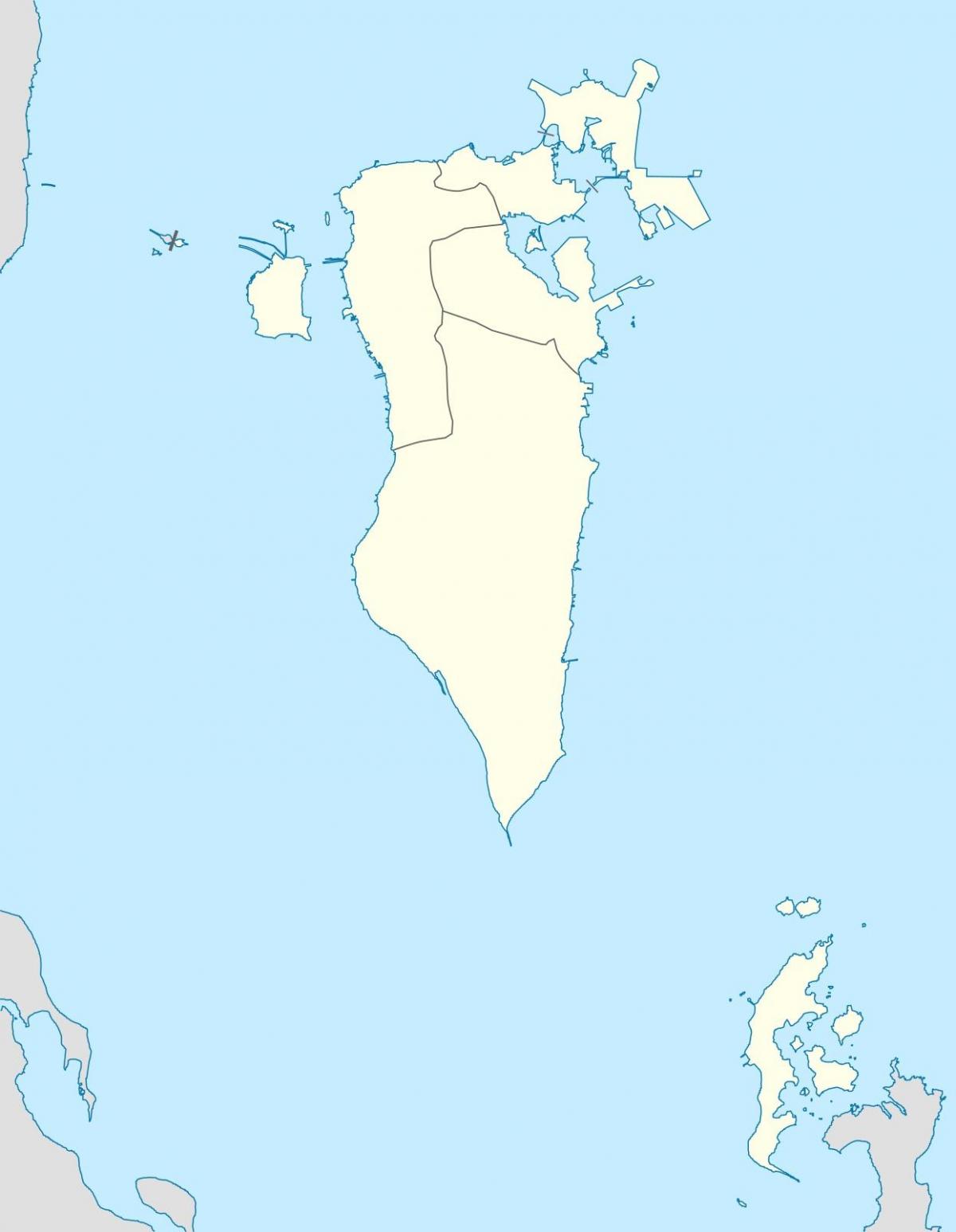Karte von Karte von Bahrain-Vektor