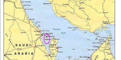Karte von Bahrain island 