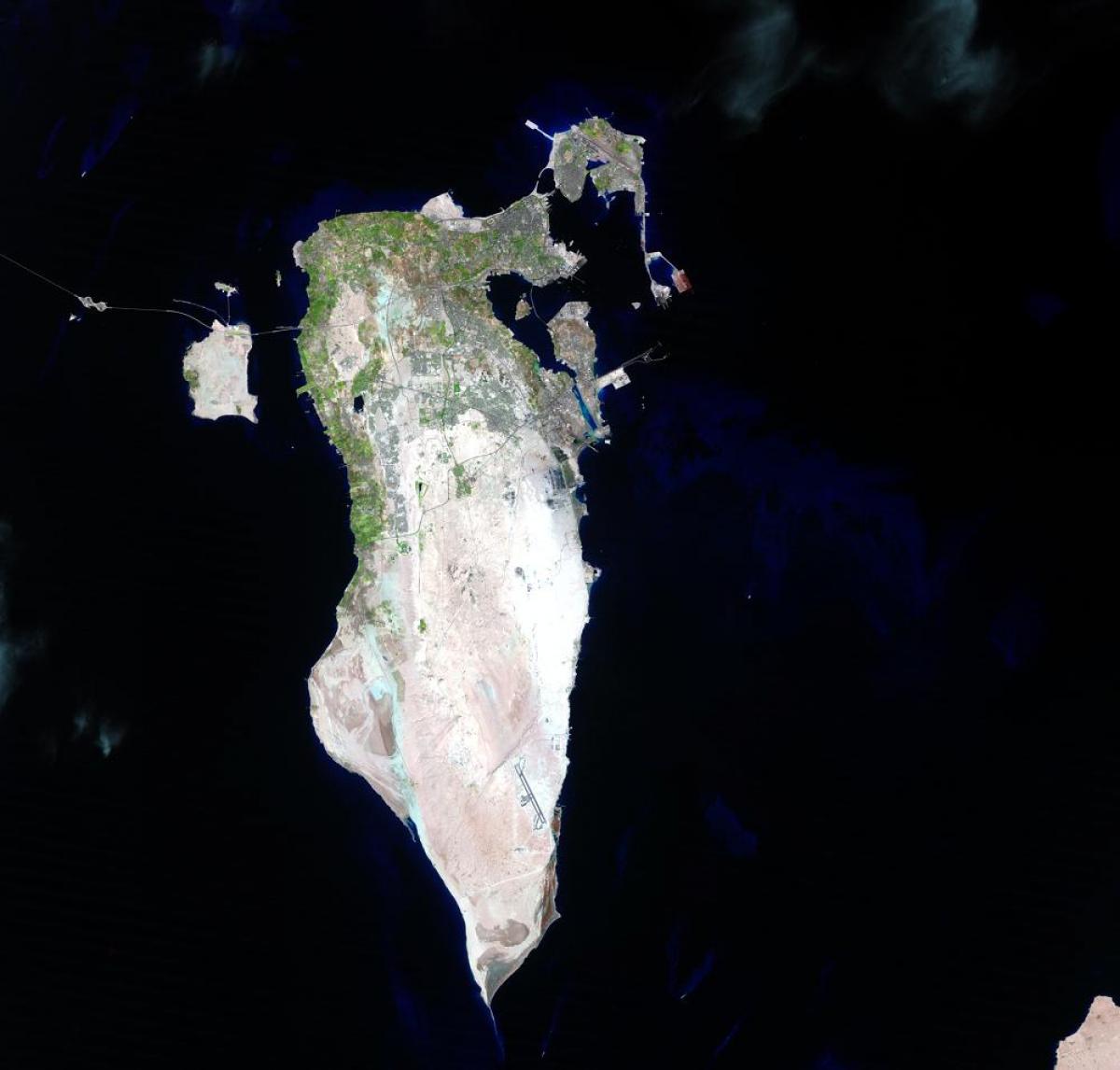 Karte von Bahrain satellite