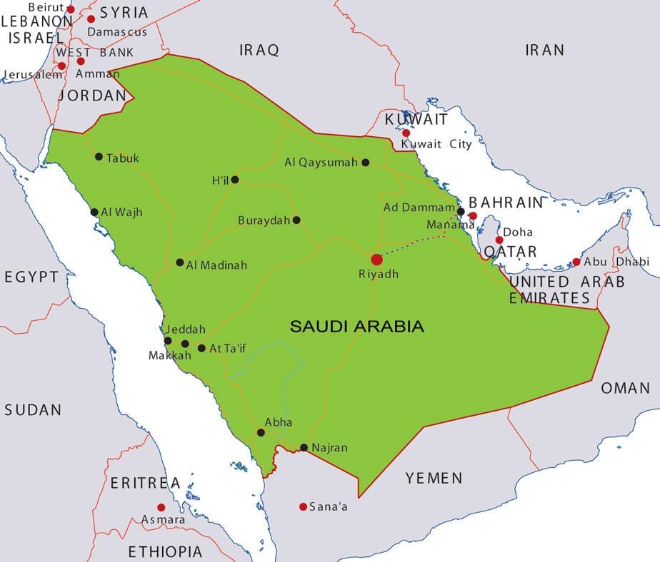 Karte von der Universität von Bahrain