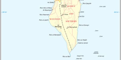 Bahrain politische Karte