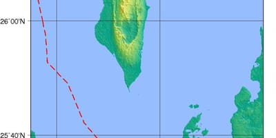 Karte von Bahrain körperliche