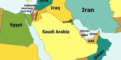Bahrain auf der Karte