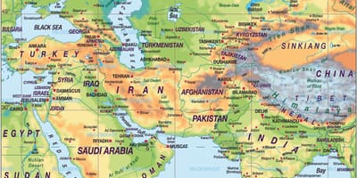 Karte von Karte von Bahrain world atlas